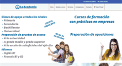 Desktop Screenshot of laacademiaformacion.com