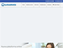 Tablet Screenshot of laacademiaformacion.com